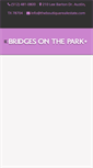 Mobile Screenshot of bridgesonthepark.com